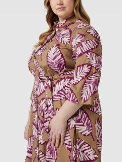 Marina Rinaldi Blusenkleid Mit Floralem Allover-Muster Modell 'DANESE' - Sand -Rockreich Store 618kgcpl8golch9k8d958i2i9t65agpkal436ia98d430kih95336hho9sp42d9paor4agqc8la52lhg993jcopk74s66e1mcoqjcdhk74s30e9icpi36opi70s64dpi70p6ae0