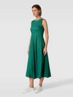 Weekend Max Mara Midikleid Mit Breiten Trägern Modell 'SCAFATI' - Grün