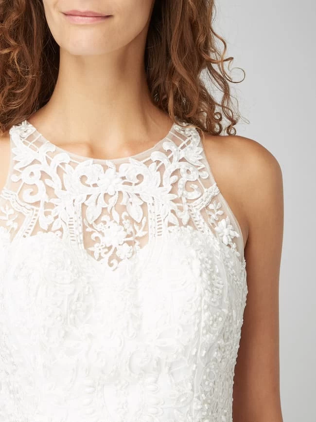 Laona Brautkleid Aus Mesh Und Chiffon - Offwhite 5 Laona Brautkleid Aus Mesh Und Chiffon - Offwhite – Bild 3