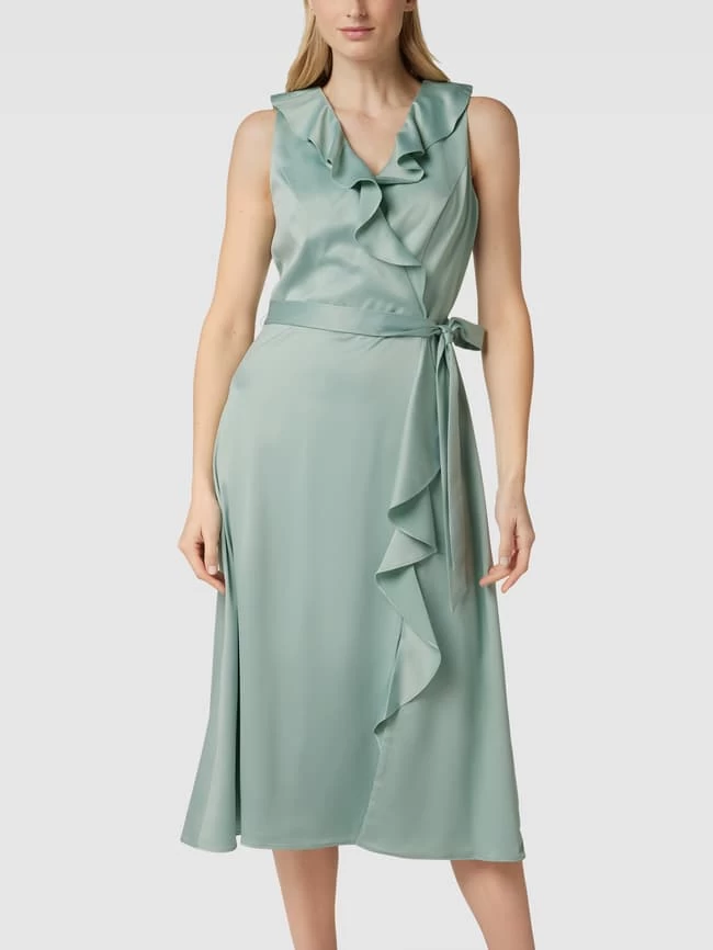 Adrianna Papell Cocktailkleid Mit Volants - Mint 6 Adrianna Papell Cocktailkleid Mit Volants - Mint – Bild 4