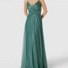 TROYDEN COLLECTION Abendkleid In Schimmernder Optik - Petrol