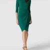 Paradi Cocktailkleid In Wickel-Optik - Smaragdgrün