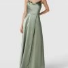 Laona Abendkleid Mit Wasserfall-Ausschnitt - Lindgrün