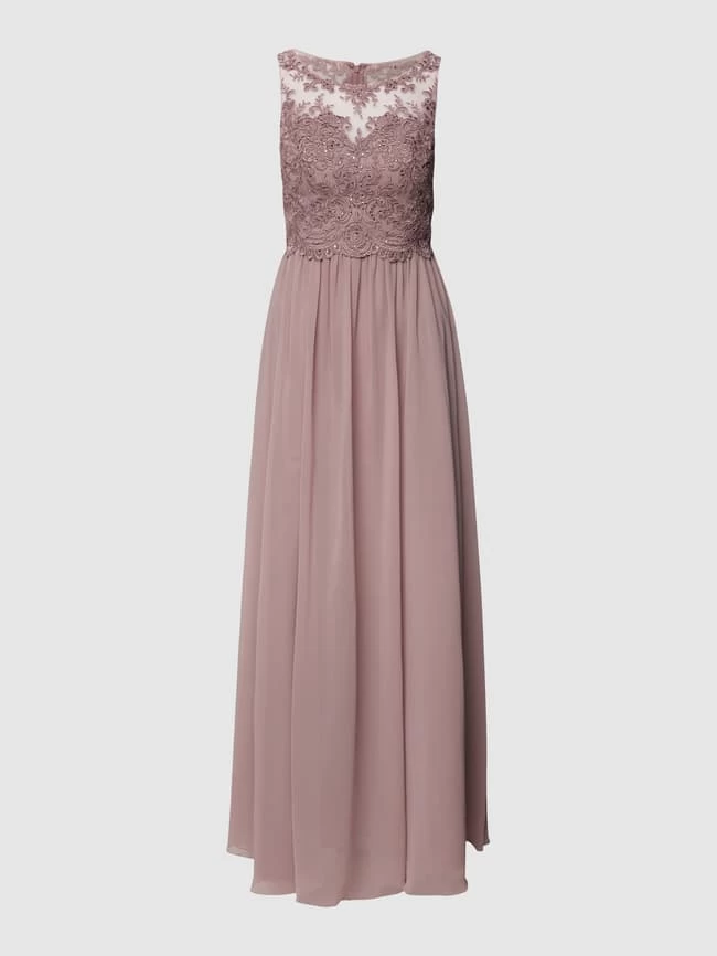Laona Abendkleid Mit Ziersteinen Und Floralen Stickereien - Mauve 4 Laona Abendkleid Mit Ziersteinen Und Floralen Stickereien - Mauve – Bild 2