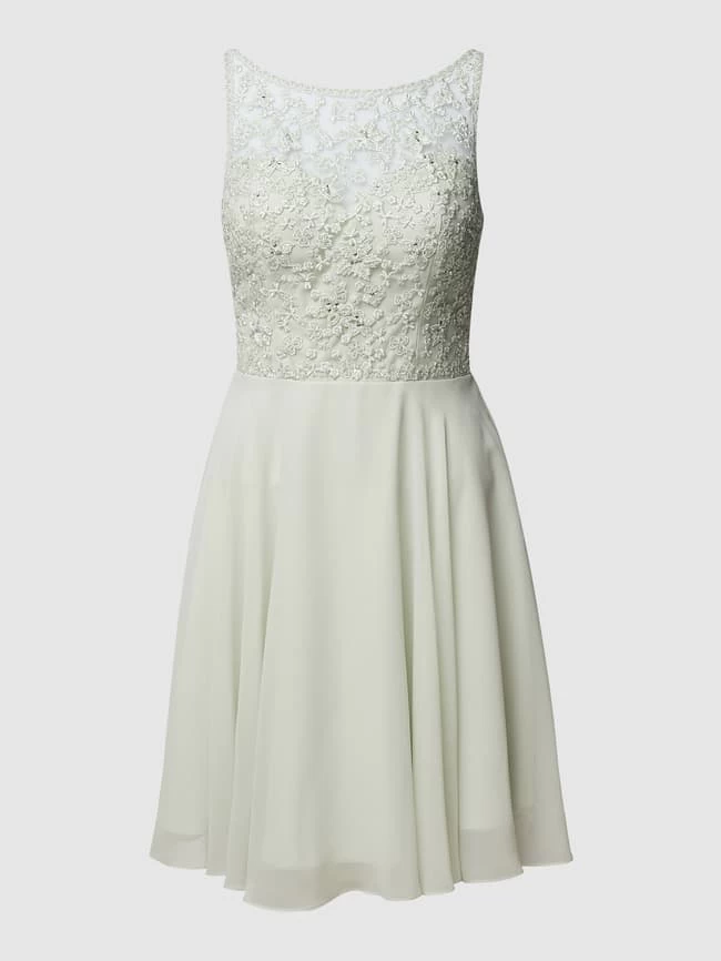 Laona Cocktailkleid Mit Floralen Stickereien - Mint 4 Laona Cocktailkleid Mit Floralen Stickereien - Mint – Bild 2