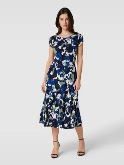 BOSS Kleid Mit Allover-Muster Modell 'ELETAS' - Marineblau -Rockreich Store 6pajihic9t44gcam8t256i2e7145ajqe692j4c1m698l2j1lah3kihph717jgjic94pkucqm6175cjhla13j4ohi6grm8c31clij4chk60rm2oj36di68cpl6ss64or5c9i3icg