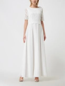 Vera Mont Abendkleid Aus Floraler Spitze Und Chiffon - Offwhite