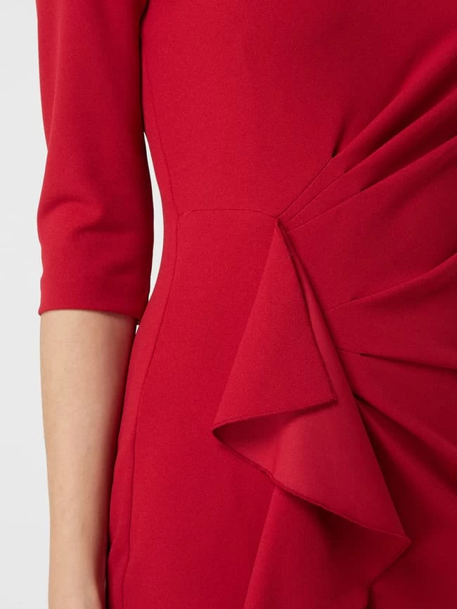 Paradi Cocktailkleid Mit Drapierung Und Volantbesatz - Rot 5 Paradi Cocktailkleid Mit Drapierung Und Volantbesatz - Rot – Bild 3