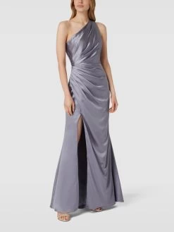 Unique Abendkleid Mit One-Shoulder-Träger - Eisblau