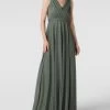 TROYDEN COLLECTION Abendkleid Mit Taillenpasse - Mint