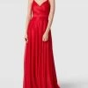 TROYDEN COLLECTION Abendkleid In Schimmernder Optik - Rot
