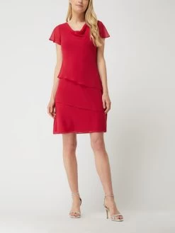 Christian Berg Cocktail Cocktailkleid Aus Chiffon Im Stufen-Look - Pink