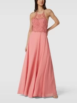 Laona Abendkleid Mit Zierbesatz - Lachs