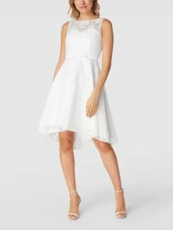 TROYDEN COLLECTION Brautkleid Mit Floraler Spitze - Weiß