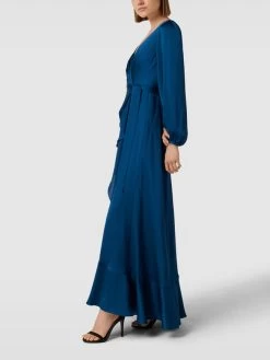 Jake*s Cocktail Abendkleid Mit V-Ausschnitt - Petrol