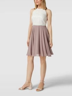 Jake*s Cocktail Cocktailkleid In Two-Tone-Machart - Mauve