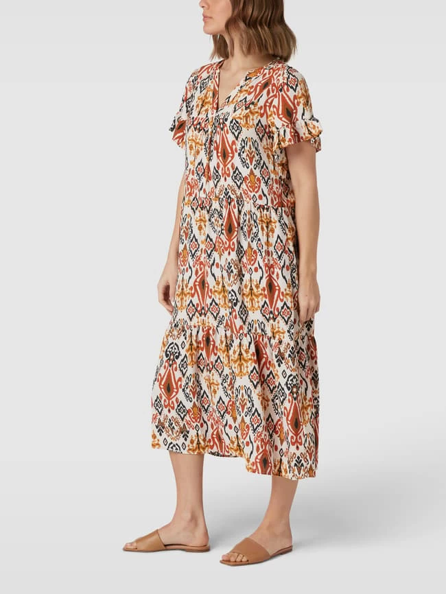 SMASHED LEMON Kleid Mit Volantärmeln - Offwhite 3 SMASHED LEMON Kleid Mit Volantärmeln - Offwhite