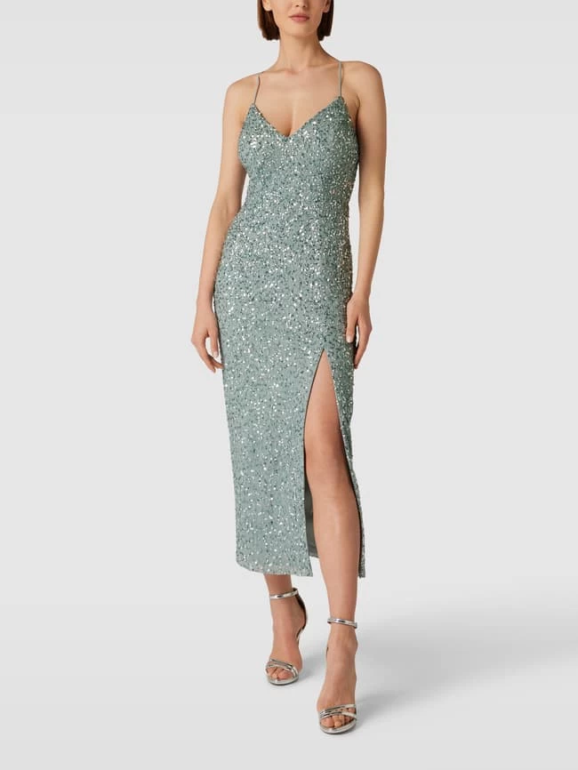 Jake*s Cocktail Cocktailkleid Mit Zierbesatz - Schilf 3 Jake*s Cocktail Cocktailkleid Mit Zierbesatz - Schilf