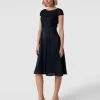 Christian Berg Cocktail Cocktailkleid Mit Ziersteinbesatz - Marineblau Meliert