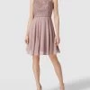 Laona Cocktailkleid In Minilänge Mit Floraler Spitze - Mauve