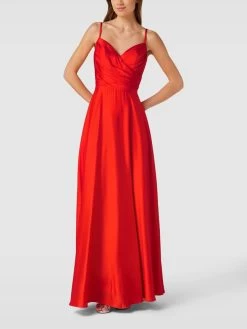 Luxuar Abendkleid Mit Herz-Ausschnitt - Orange