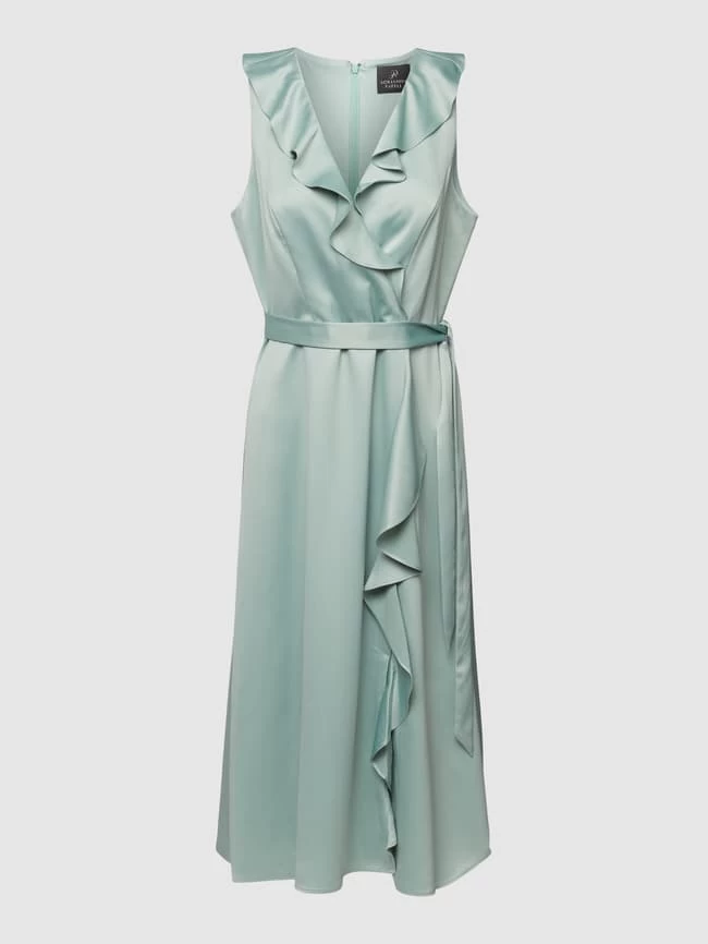 Adrianna Papell Cocktailkleid Mit Volants - Mint 4 Adrianna Papell Cocktailkleid Mit Volants - Mint – Bild 2