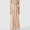 LACE & BEADS Abendkleid Mit Verstellbaren Spaghettiträgern - Hellrosa