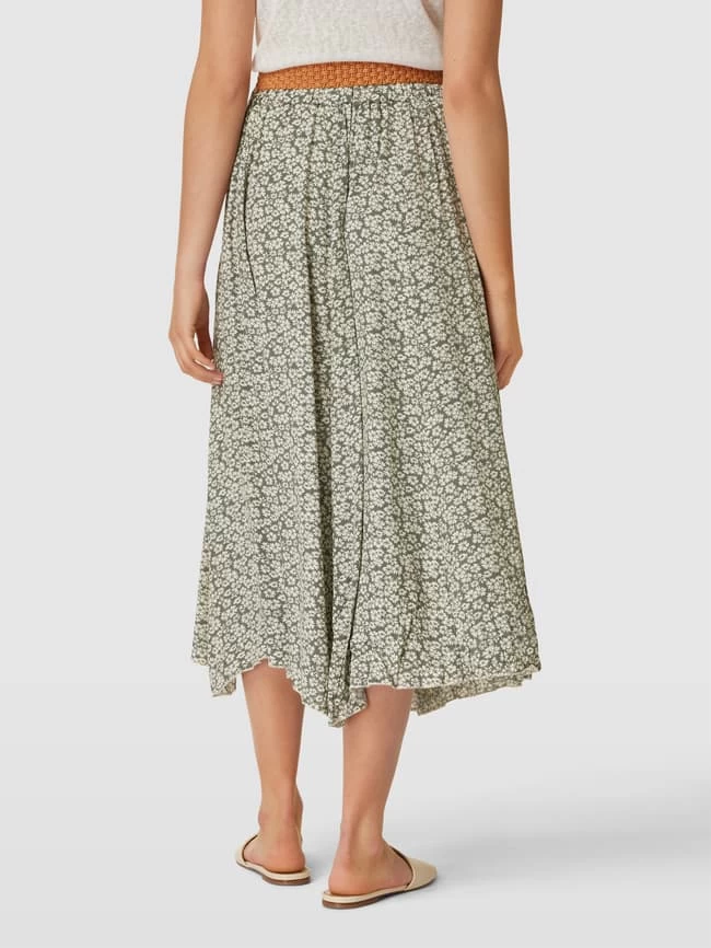 Apricot Midirock Aus Viskose Mit Gürtel - Khaki 6 Apricot Midirock Aus Viskose Mit Gürtel - Khaki – Bild 5