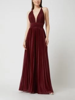Luxuar Abendkleid Mit Glitter-Effekt - Metallic Rot
