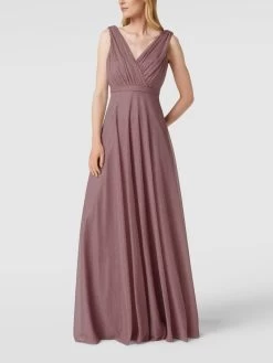 TROYDEN COLLECTION Abendkleid Mit Taillenpasse - Mauve