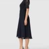 Christian Berg Cocktail Cocktailkleid Mit Spitzenbesatz - Marineblau Meliert