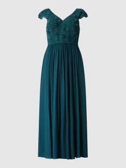 My Mascara Curves PLUS SIZE Abendkleid Aus Spitze Und Chiffon - Grün