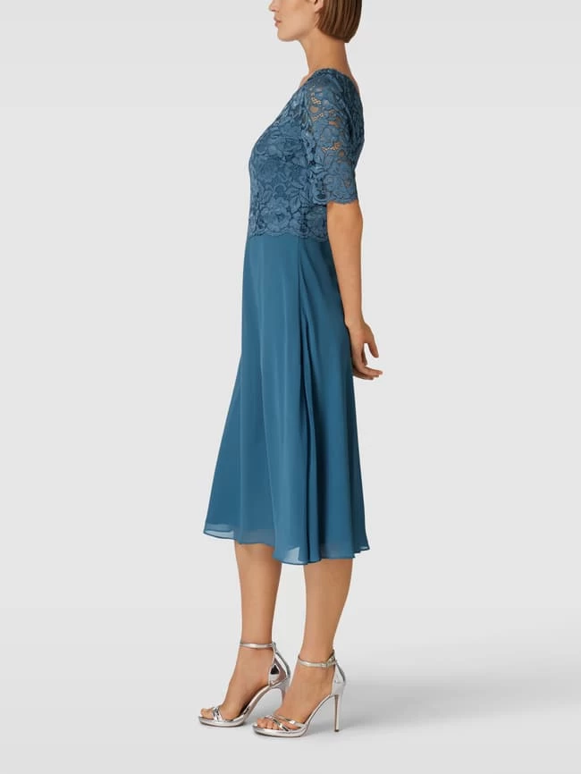 Christian Berg Cocktail Cocktailkleid Mit Spitzenbesatz - Jeans 3 Christian Berg Cocktail Cocktailkleid Mit Spitzenbesatz - Jeans