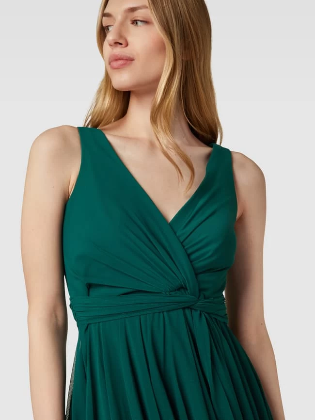 TROYDEN COLLECTION Cocktailkleid In Wickel-Optik - Smaragdgrün 5 TROYDEN COLLECTION Cocktailkleid In Wickel-Optik - Smaragdgrün – Bild 3
