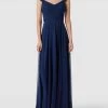 TROYDEN COLLECTION Abendkleid Mit Breiten Trägern - Marineblau