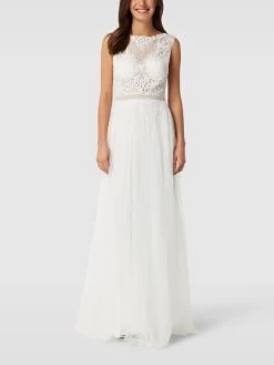 Luxuar Brautkleid Mit Zierbesatz - Offwhite