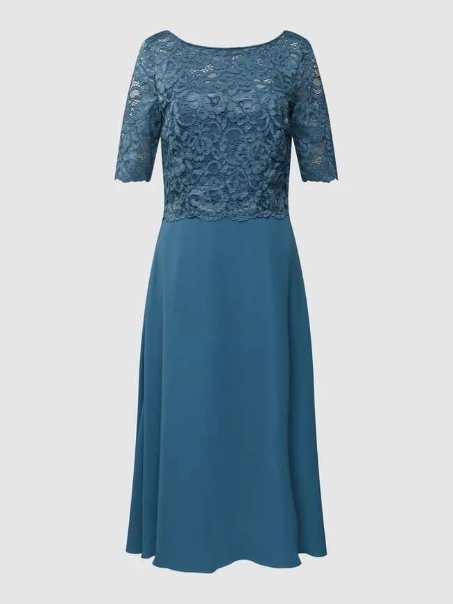 Christian Berg Cocktail Cocktailkleid Mit Spitzenbesatz - Jeans 4 Christian Berg Cocktail Cocktailkleid Mit Spitzenbesatz - Jeans – Bild 2