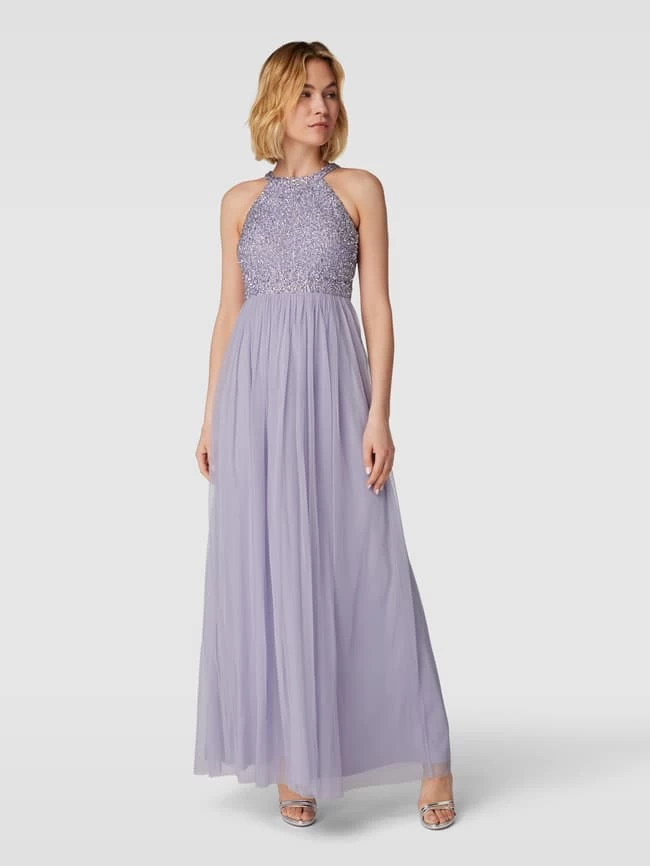 Jake*s Cocktail Abendkleid Mit Zierbesatz - Flieder 3 Jake*s Cocktail Abendkleid Mit Zierbesatz - Flieder