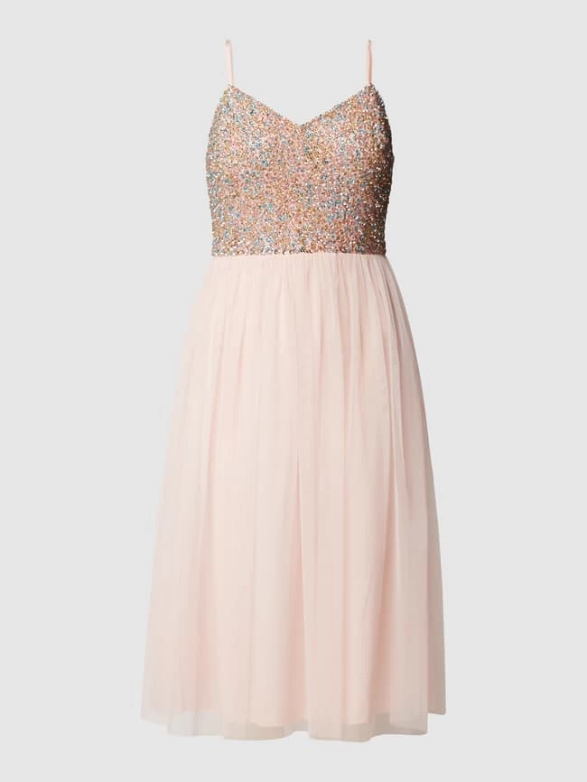 Jake*s Cocktail Cocktailkleid Mit Paillettenbesatz - Metallic Rosa Meliert 4 Jake*s Cocktail Cocktailkleid Mit Paillettenbesatz - Metallic Rosa Meliert – Bild 2