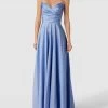 Luxuar Abendkleid Mit Herz-Ausschnitt - Hellblau