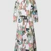 Marc Cain Hemdblusenkleid Mit Allover-Motiv-Print - Offwhite