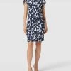 Vera Mont Cocktailkleid Mit Allover-Muster - Dunkelblau