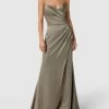 Luxuar Abendkleid Mit Gekreuzter Schnürung Auf Der Rückseite - Mint