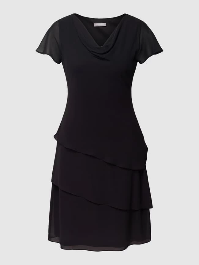 Christian Berg Cocktail Cocktailkleid Mit Volants - Schwarz 4 Christian Berg Cocktail Cocktailkleid Mit Volants - Schwarz – Bild 2