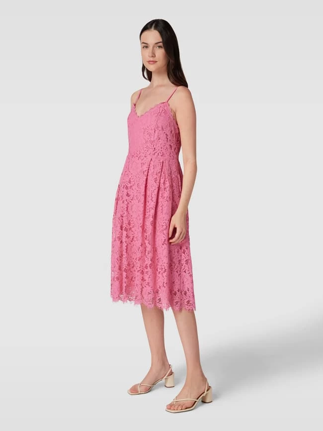 Jake*s Cocktail Cocktailkleid Mit Herz-Ausschnitt - Metallic Rosa Meliert 3 Jake*s Cocktail Cocktailkleid Mit Herz-Ausschnitt - Metallic Rosa Meliert