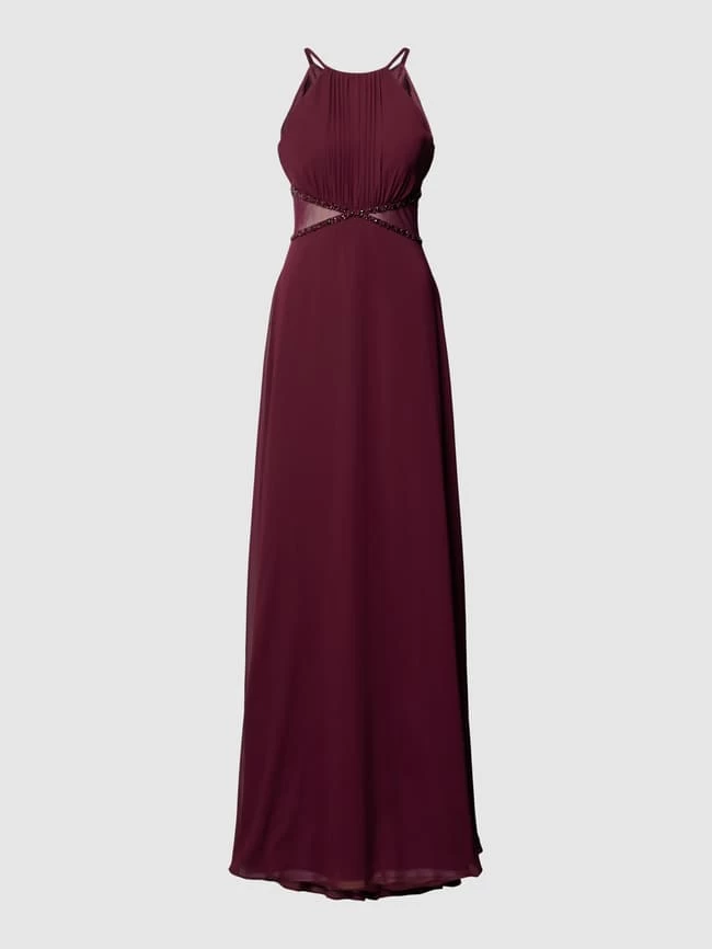 Jake*s Cocktail Abendkleid Mit Amerikanischem Ausschnitt - Bordeaux Rot 4 Jake*s Cocktail Abendkleid Mit Amerikanischem Ausschnitt - Bordeaux Rot – Bild 2