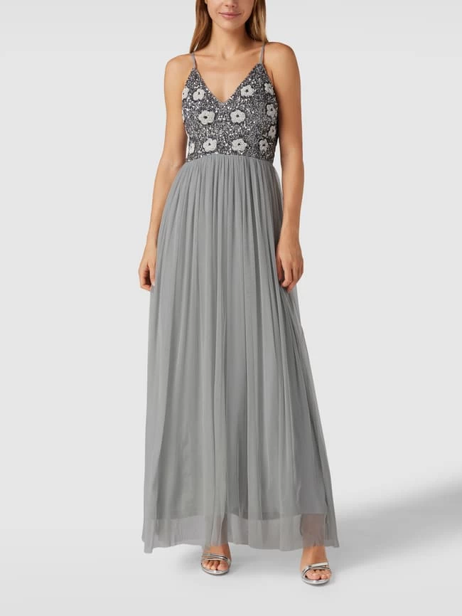 LACE & BEADS Abendkleid Mit Pailletten Und Ziersteinen - Mint 6 LACE & BEADS Abendkleid Mit Pailletten Und Ziersteinen - Mint – Bild 4