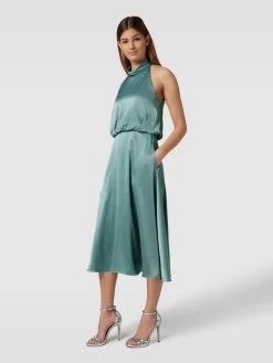 V By Vera Mont Cocktailkleid Im Stufen-Look - Grün