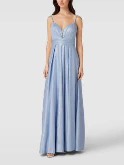 Jake*s Cocktail Abendkleid Mit Herz-Ausschnitt - Himmelblau
